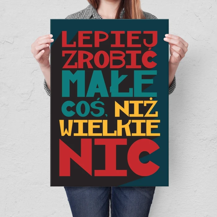 Poster metal małe coś gift