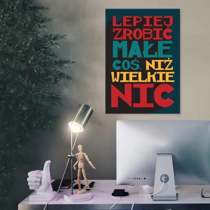 Plakat metalowy małe coś Prezent