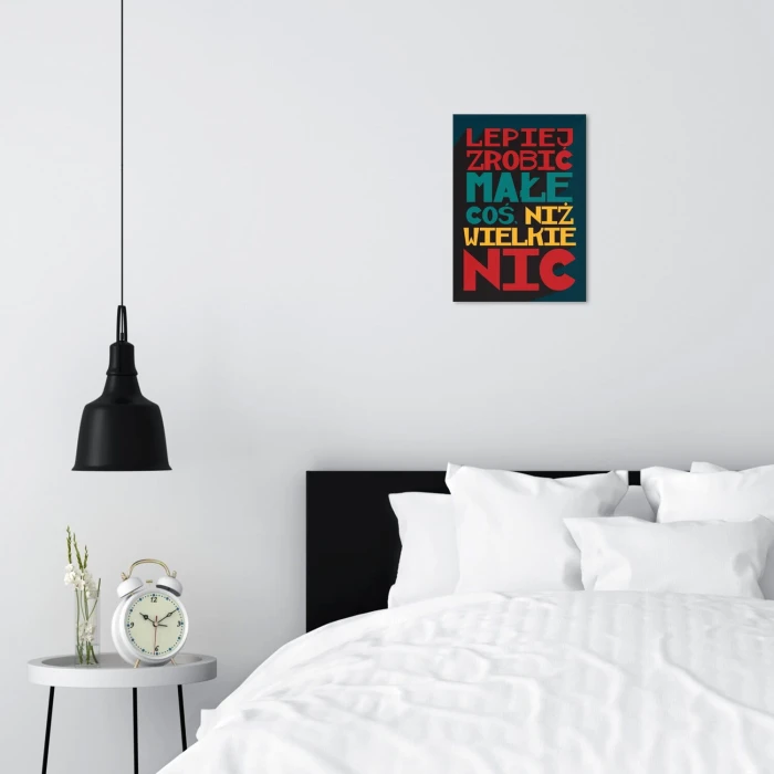 Plakat metalowy małe coś Prezent