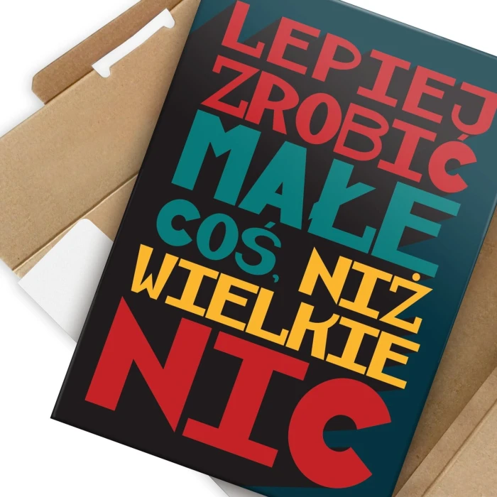 Plakat metalowy małe coś Prezent