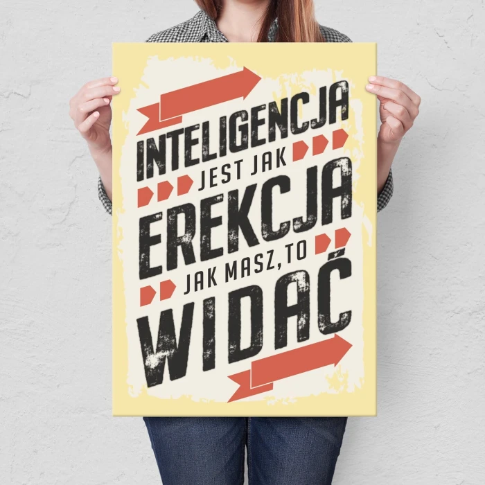Poster metal inteligencja jak erekcja gift