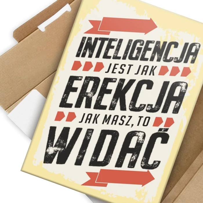 Poster metal inteligencja jak erekcja gift