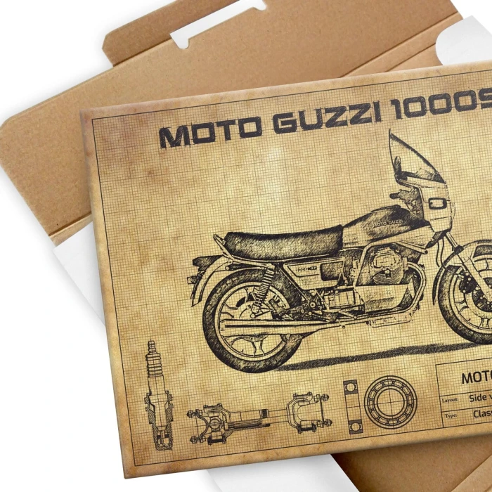 Plakat metalowy Moto Guzzi 1000SP Prezent