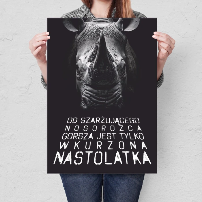 Poster metal wkurzona nastolatka gift