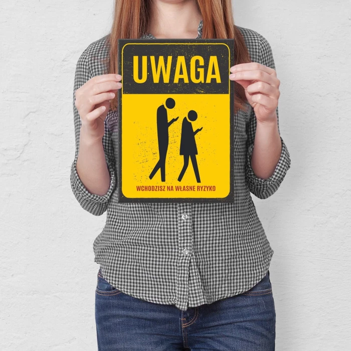 Plakat metalowy zombie Prezent