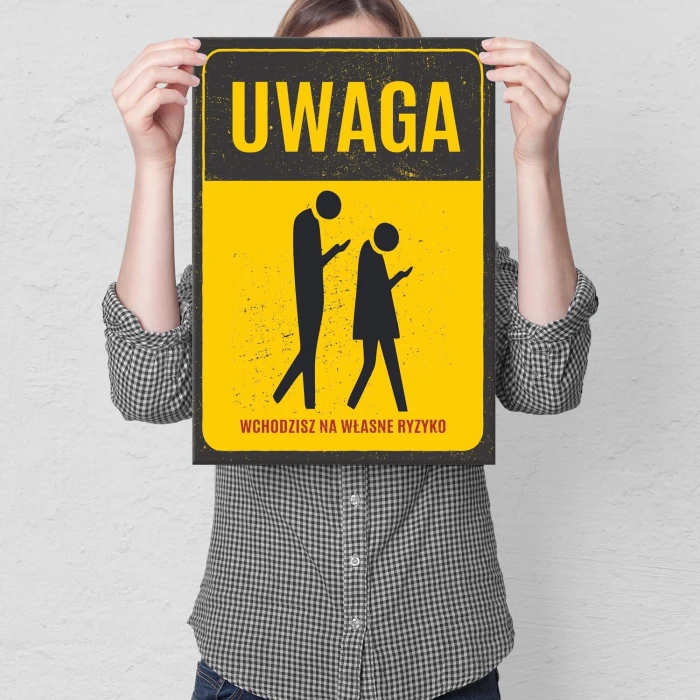 Plakat metalowy zombie Prezent