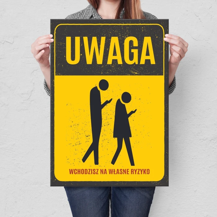 Plakat metalowy zombie Prezent