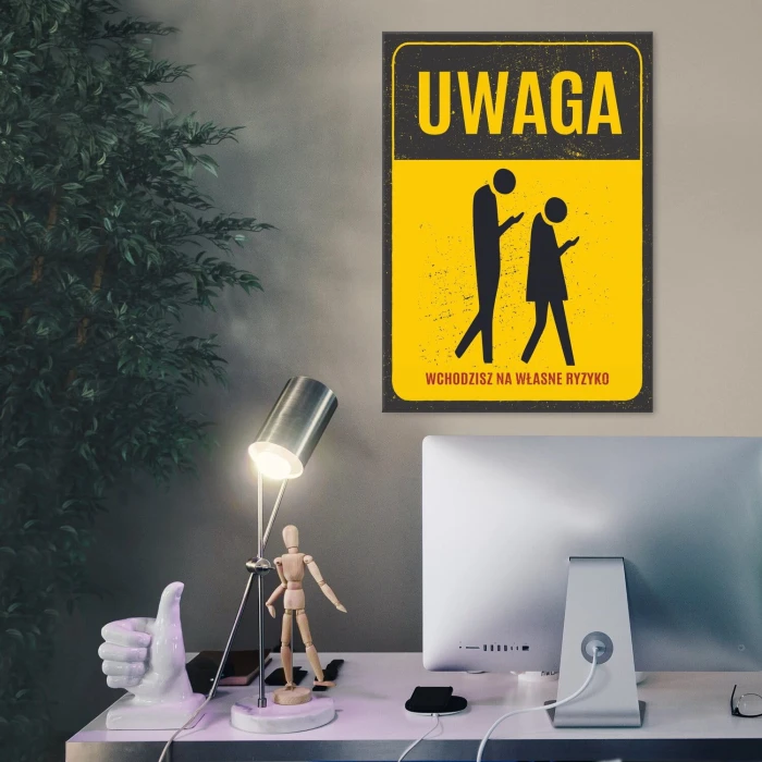 Plakat metalowy zombie Prezent