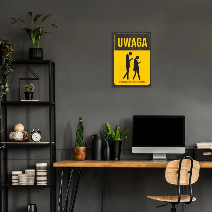 Plakat metalowy zombie Prezent