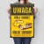 Plakat metalowy uwaga moje zasady Prezent