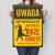 Plakat metalowy gdy imprezujemy Prezent