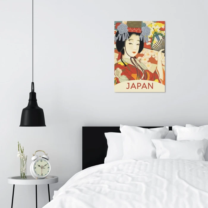 Poster metal Japan woman gift