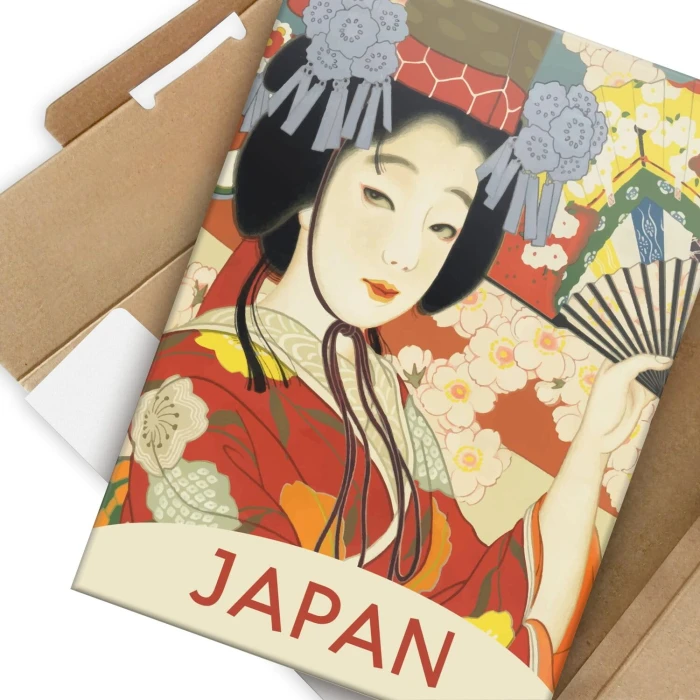 Poster metal Japan woman gift