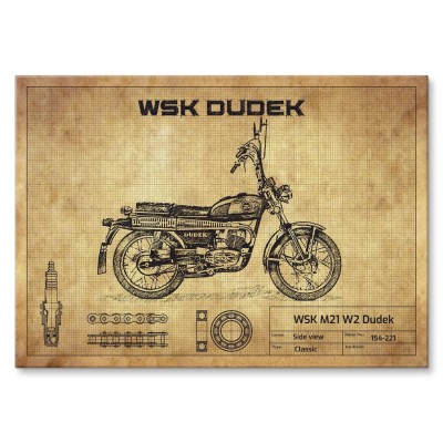 Plakat metalowy WSK Dudek Prezent