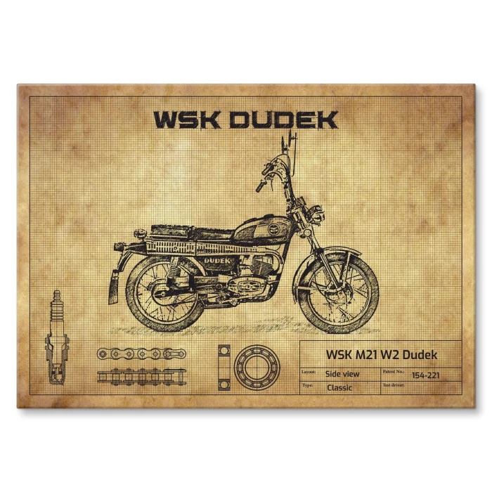 Plakat metalowy WSK Dudek Prezent