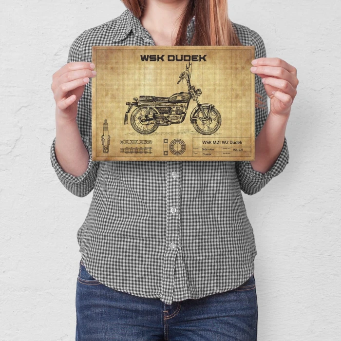 Plakat metalowy WSK Dudek Prezent