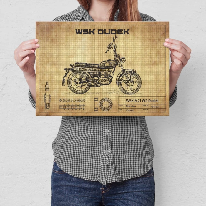 Plakat metalowy WSK Dudek Prezent