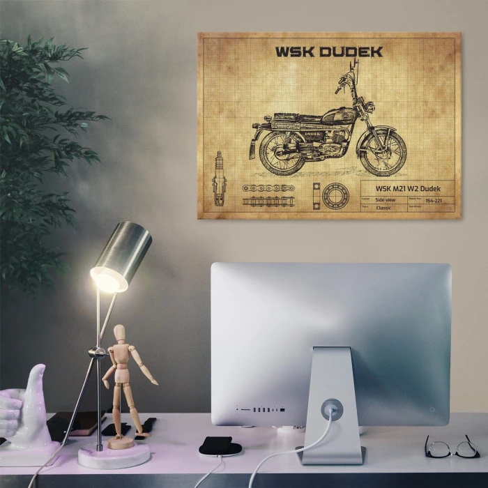 Plakat metalowy WSK Dudek Prezent