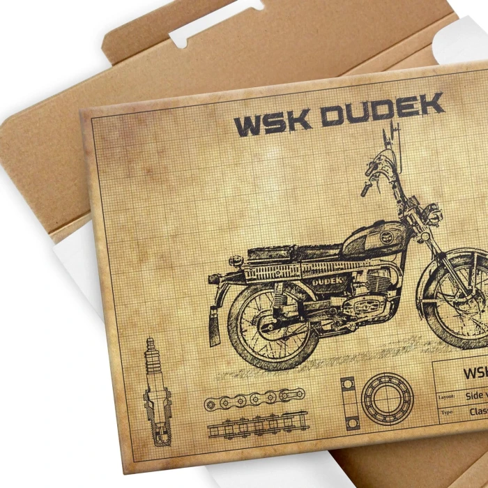 Plakat metalowy WSK Dudek Prezent