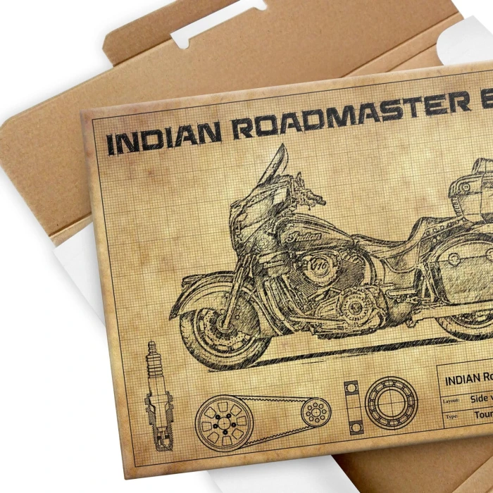 Plakat metalowy NDIAN Roadmaster Elite Prezent
