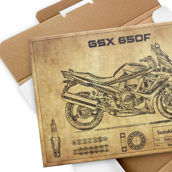 Poster metal Suzuki GSX 650F Katana gift