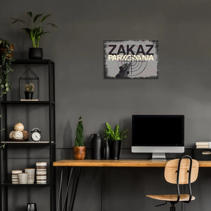 Plakat metalowy zakaz parkowania Prezent