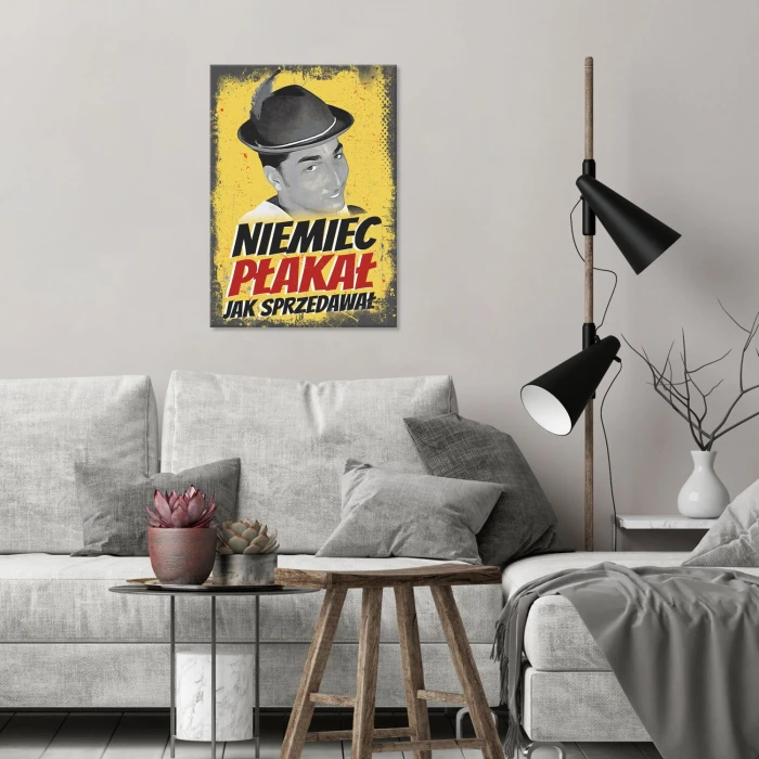 Plakat metalowy Niemiec płakał Prezent