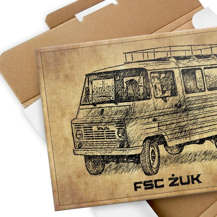 Plakat metalowy Żuk tech Prezent