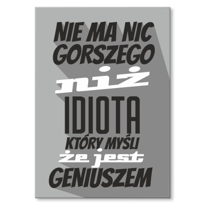 Plakat metalowy nie ma nic gorszego Prezent
