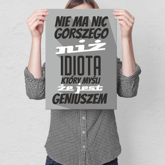 Plakat metalowy nie ma nic gorszego Prezent