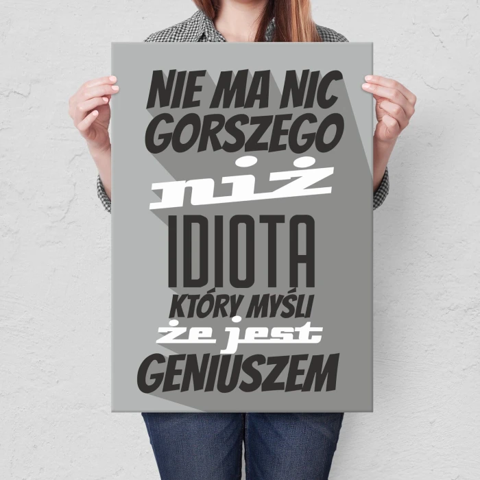 Plakat metalowy nie ma nic gorszego Prezent