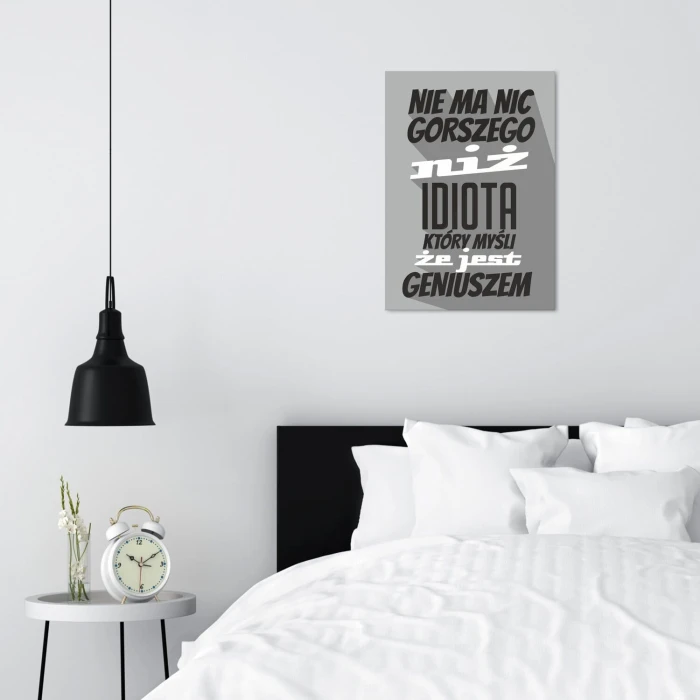 Plakat metalowy nie ma nic gorszego Prezent