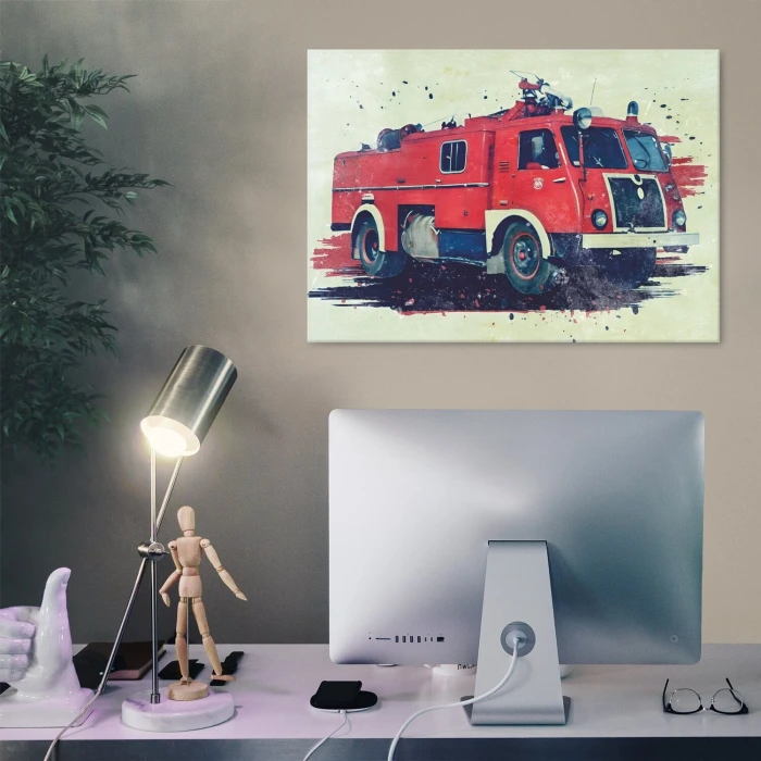 Plakat metalowy Straż Pożarna Prezent