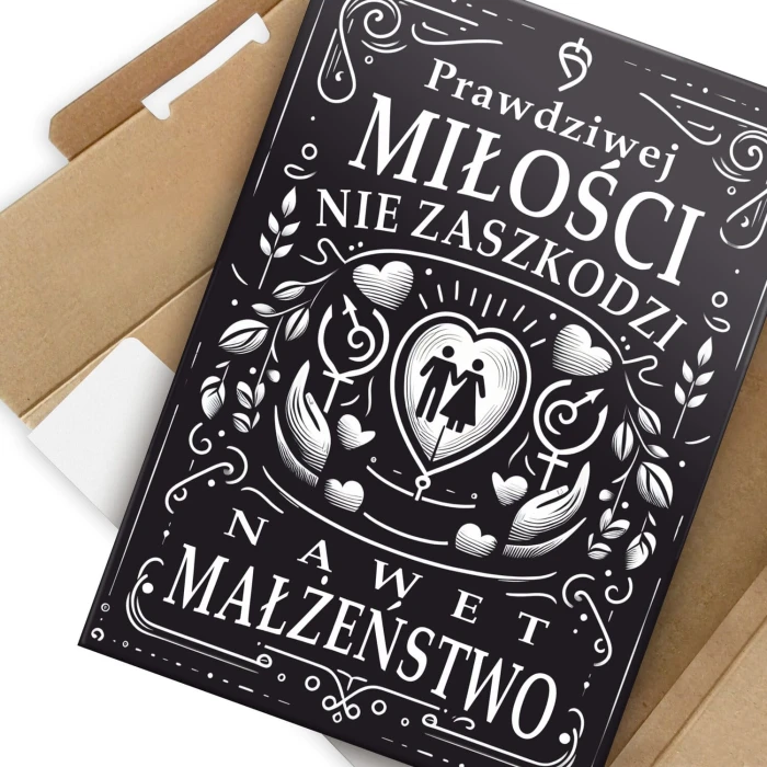 Plakat metalowy Prawdziwej miłości Prezent