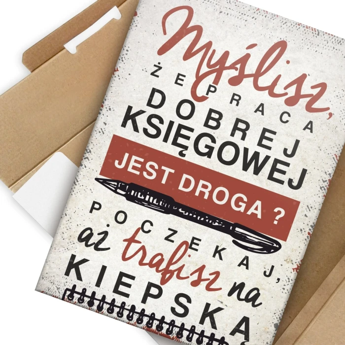 Plakat metalowy Praca dobrej księgowej Prezent