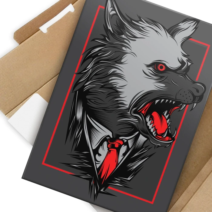 Plakat metalowy Wilk z mafii Prezent