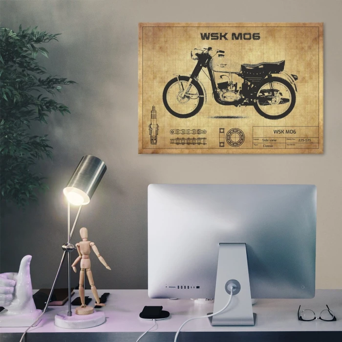 Plakat metalowy WSK M06 Prezent
