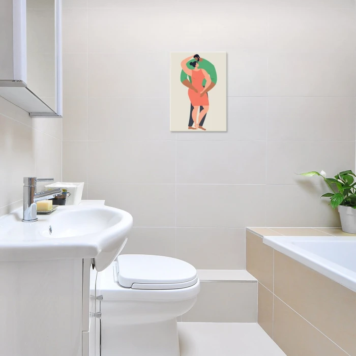 Plakat metalowy Para Prezent