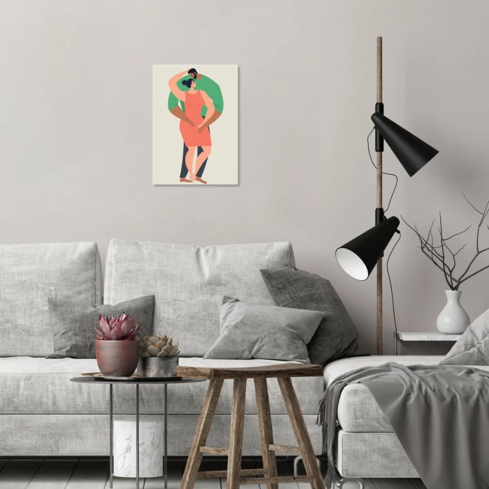 Plakat metalowy Para Prezent