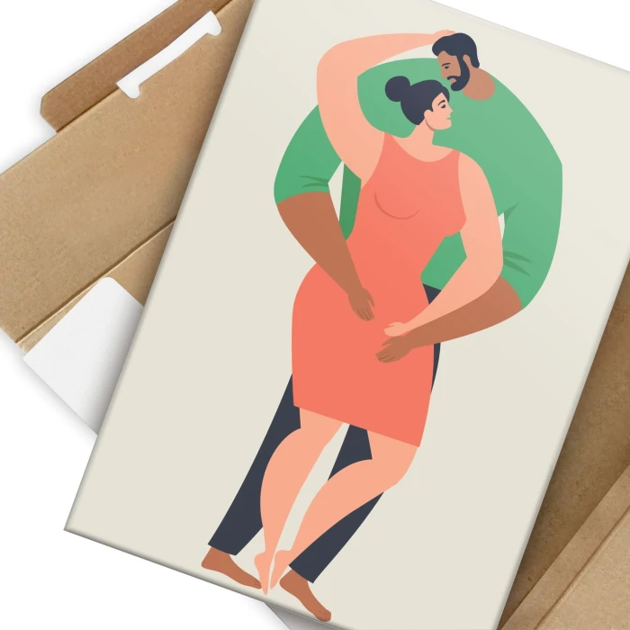 Plakat metalowy Para Prezent