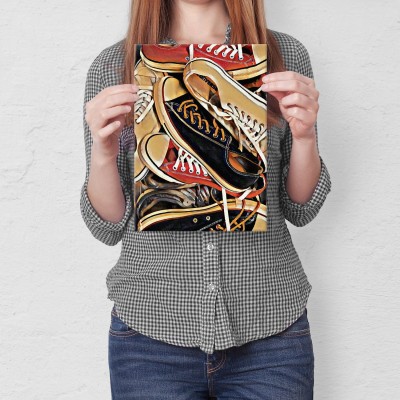 Plakat metalowy Trampki Prezent