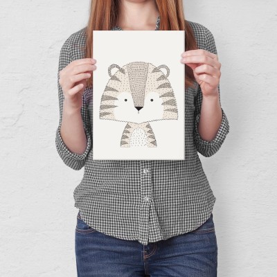 Plakat metalowy Tygrysek Prezent