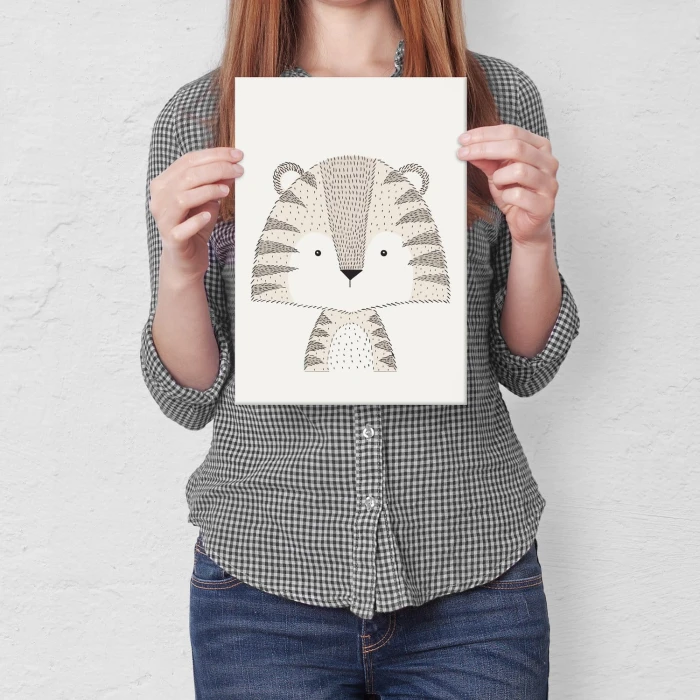 Plakat metalowy Tygrysek Prezent