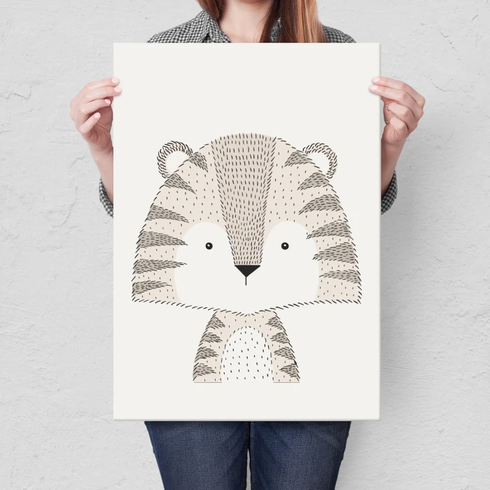 Plakat metalowy Tygrysek Prezent