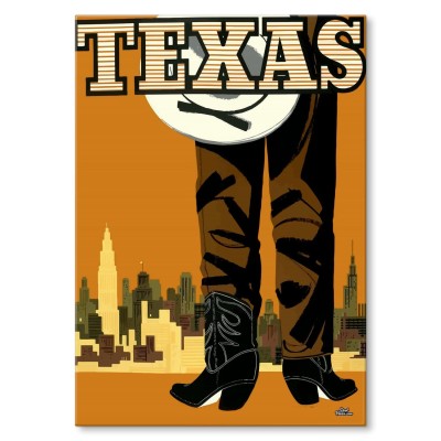 Plakat metalowy Texas Prezent