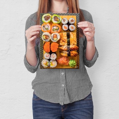 Plakat metalowy Sushi Prezent