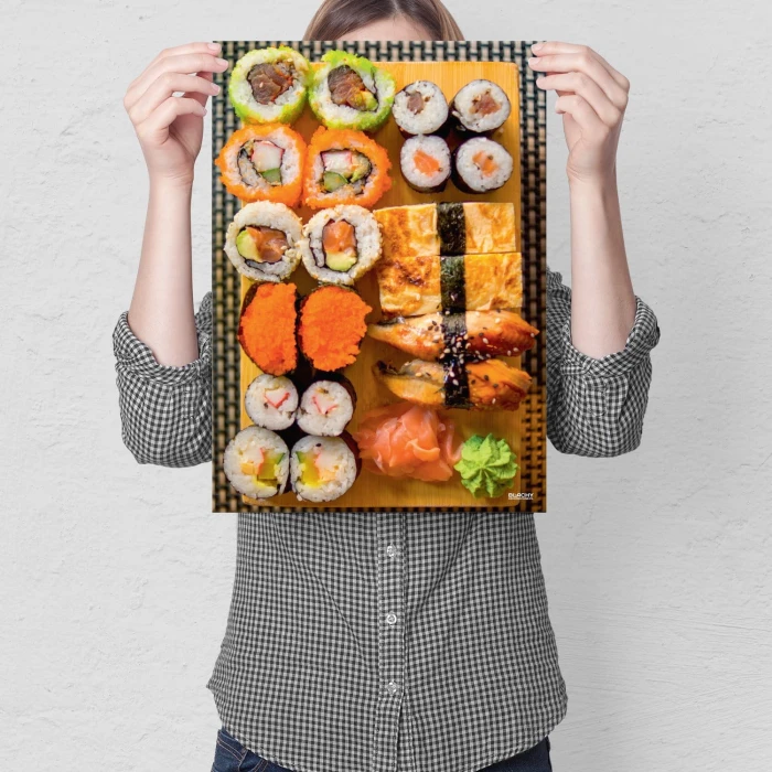 Plakat metalowy Sushi Prezent