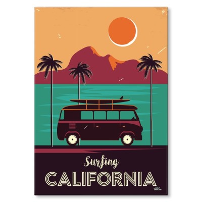 Plakat metalowy California Prezent