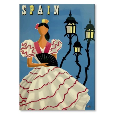 Plakat metalowy Hiszpania Prezent