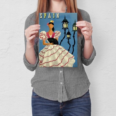 Plakat metalowy Hiszpania Prezent